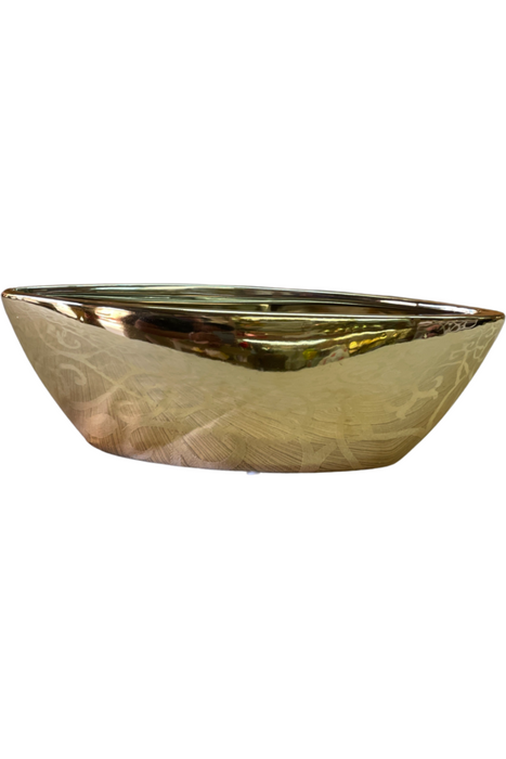 Oval Gold Vase