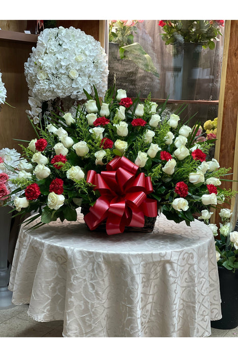Rose Basket Arrangement