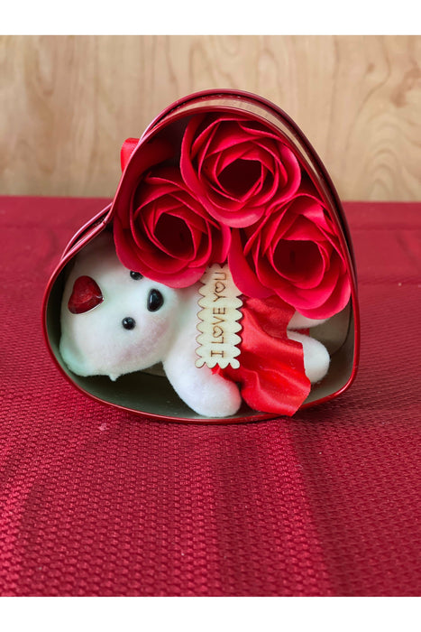 Mini Bear in heart case