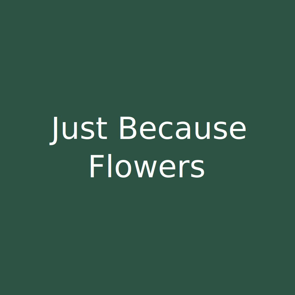 Just Because Flowers