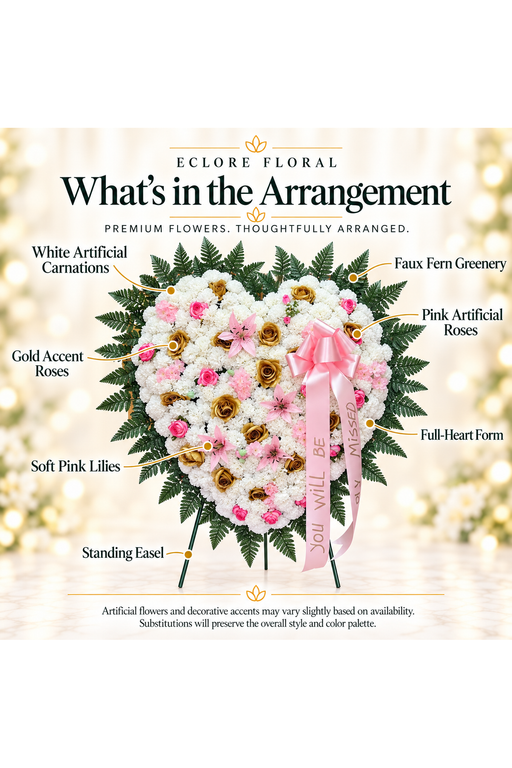 What's in the Arrangement guide for Complete Love Full Heart Sympathy Arrangement