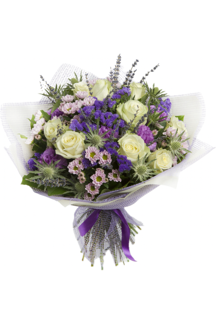 Charlie's Lavender and White Bouquet