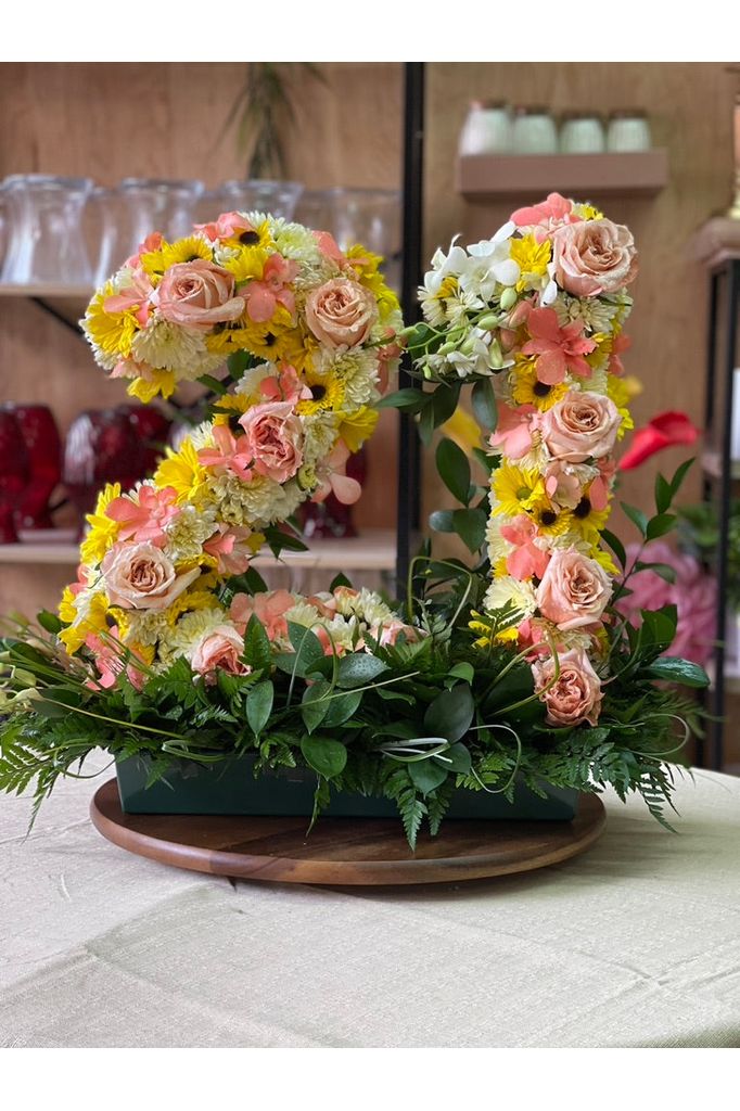 Custom Flower Letter