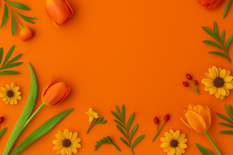 Orange floral background for Eclore Floral – Same-Day Flower Delivery in Hackensack, NJ