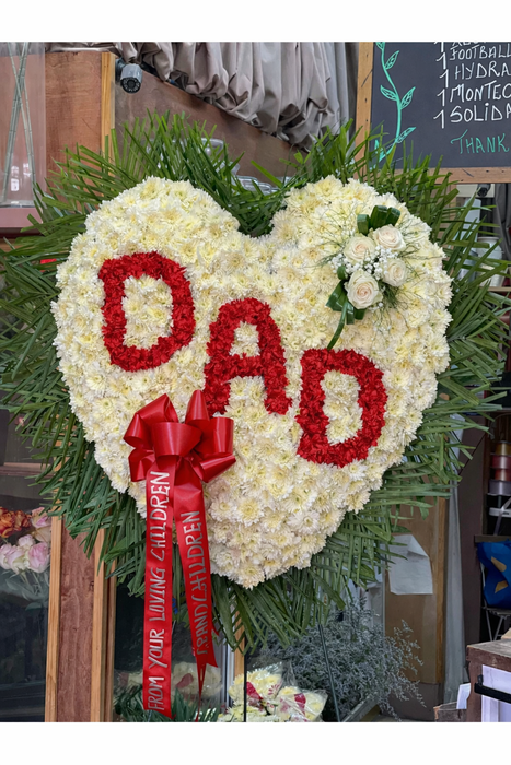 Dad’s Eternal Love Floral Heart