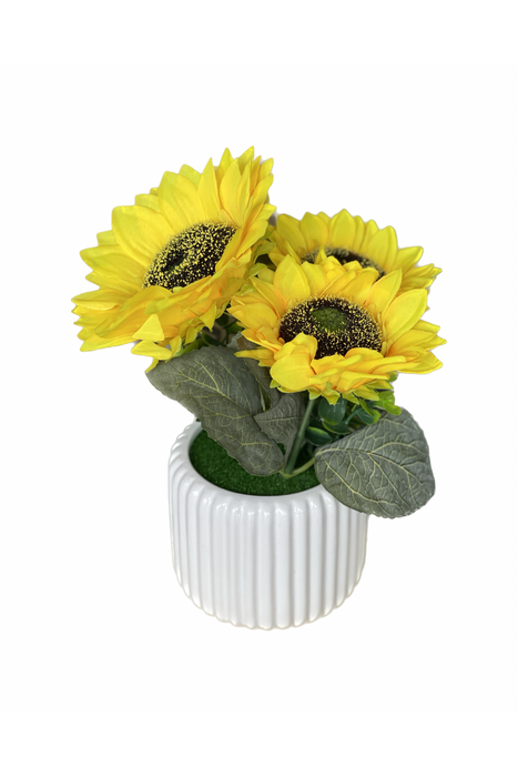 Faux Sunflower Floral arrangement