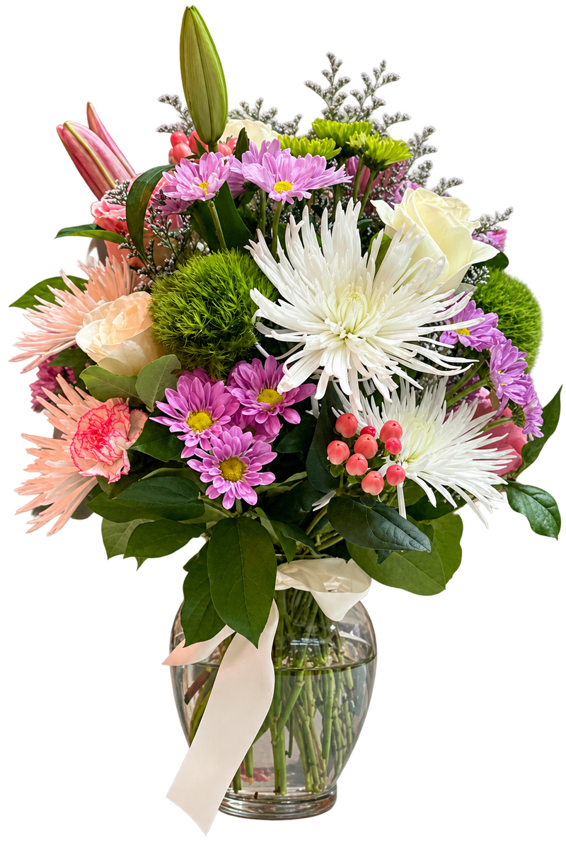 Lady Bug Floral Vase Arrangement