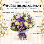 Charlie’s Lavender & White Bouquet flower guide