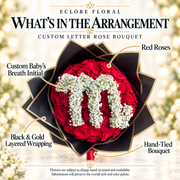 Custom Letter Rose Bouquet flower guide