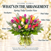 Spring Tulip Garden Vase — What’s in the Arrangement flower guide