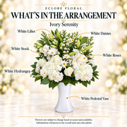 Ivory Serenity — What’s in the Arrangement flower guide