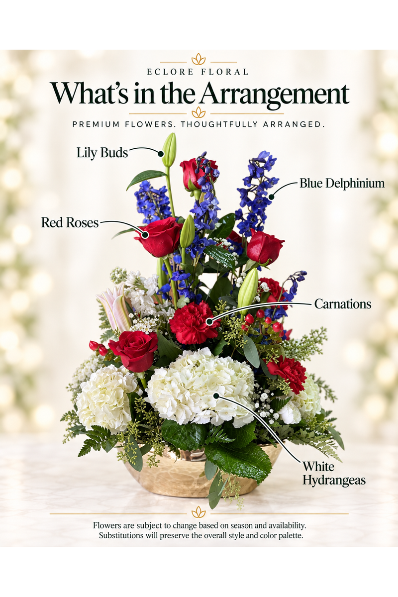 Eclore Floral — What’s in the Arrangement: Golden Spray. Flowers may vary with season and availability.