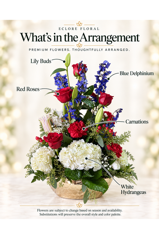 Eclore Floral — What’s in the Arrangement: Golden Spray. Flowers may vary with season and availability.