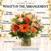 Rustic Flame flower guide