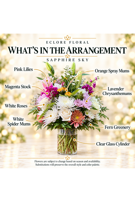 Sapphire Sky flower guide