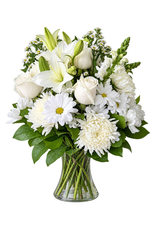 White Comfort Garden floral arrangement