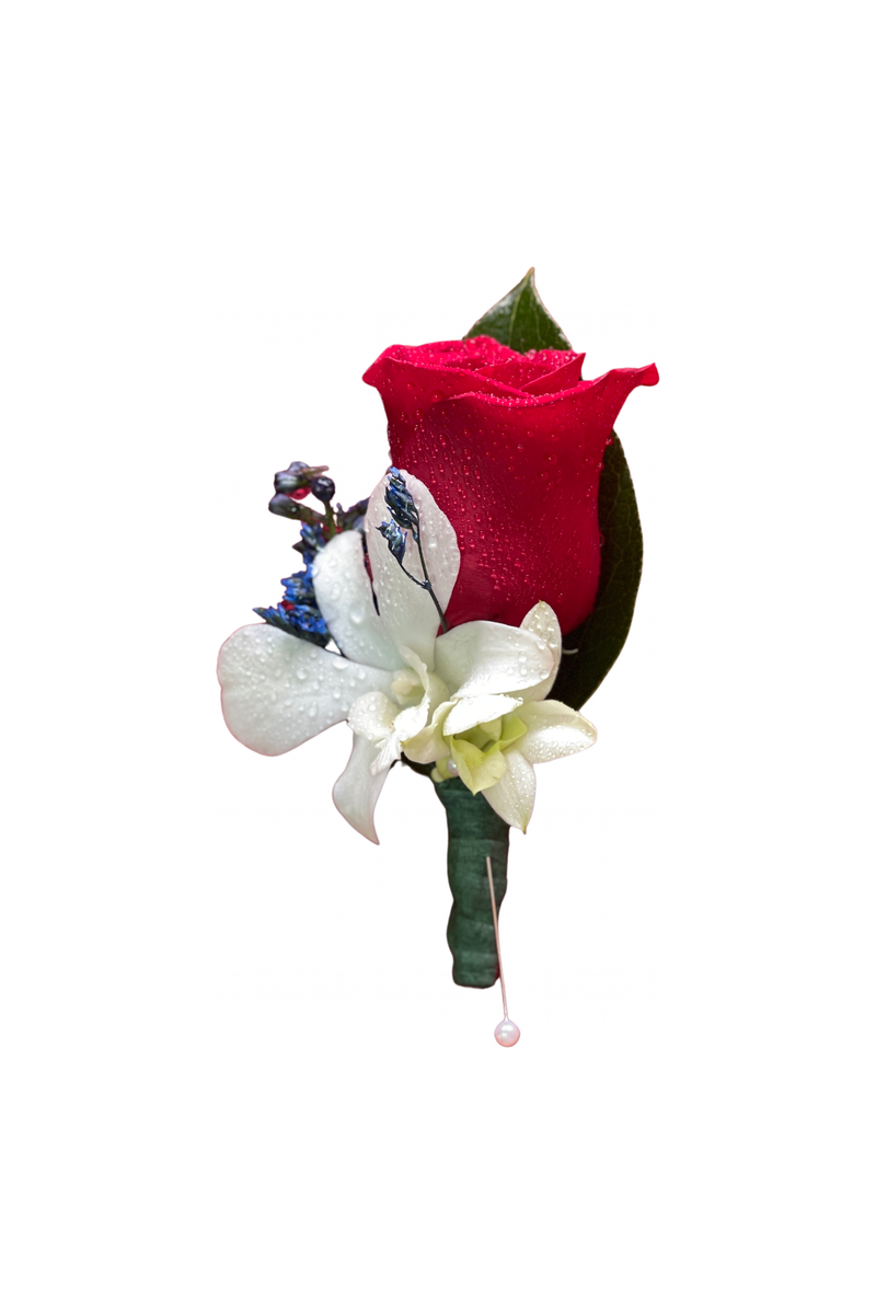 Single Rose boutonniere