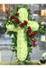 cross funeral spray