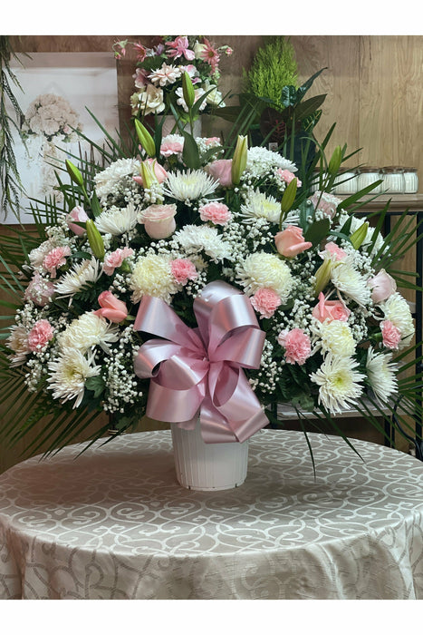 Funeral basket flower 