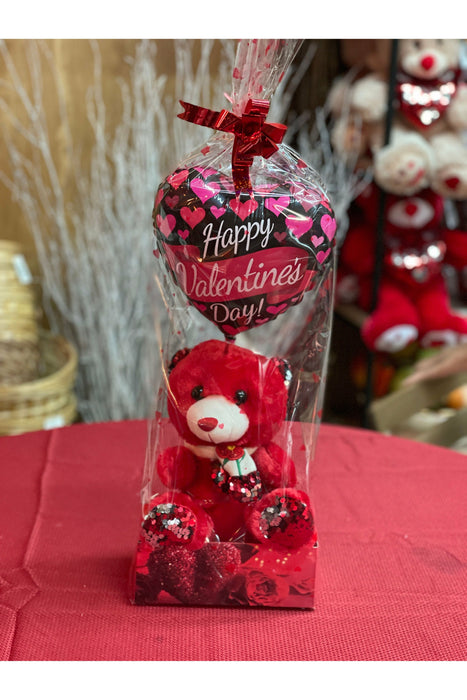Small Bear Bagged With ballon