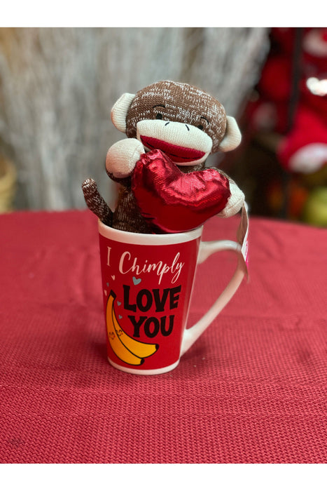 I Love you Stuffed animal Cup