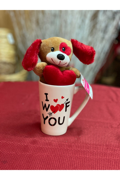 I Love you Stuffed animal Cup