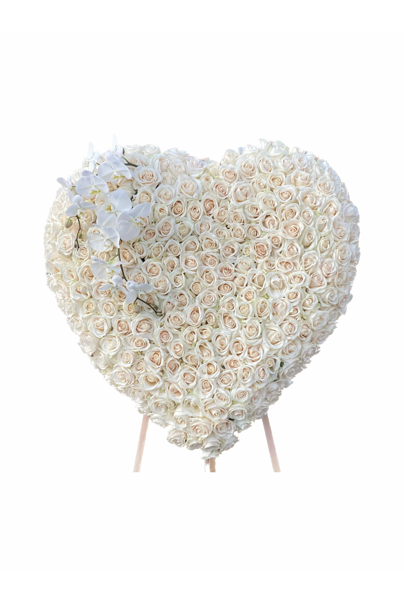 Rose heart standing spray [SS016]